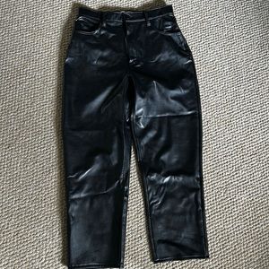 Abercrombie curve love leather pants